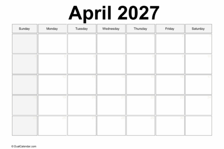 Blank Calendar